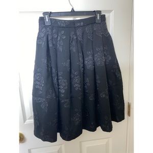Black midi skirt